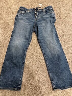 Torrid Blue Washed Button-Fly Denim Jeans